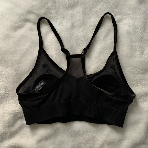 Black Velvet Victoria’s Secret Pink Sports Bra - Picture 2 of 3